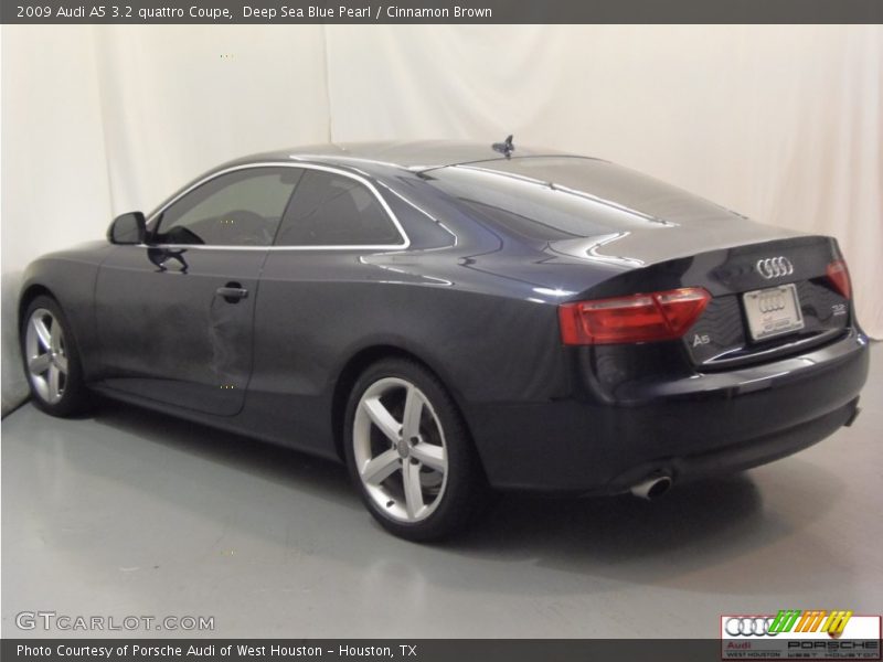 Deep Sea Blue Pearl / Cinnamon Brown 2009 Audi A5 3.2 quattro Coupe