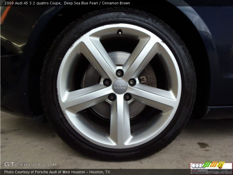 Deep Sea Blue Pearl / Cinnamon Brown 2009 Audi A5 3.2 quattro Coupe