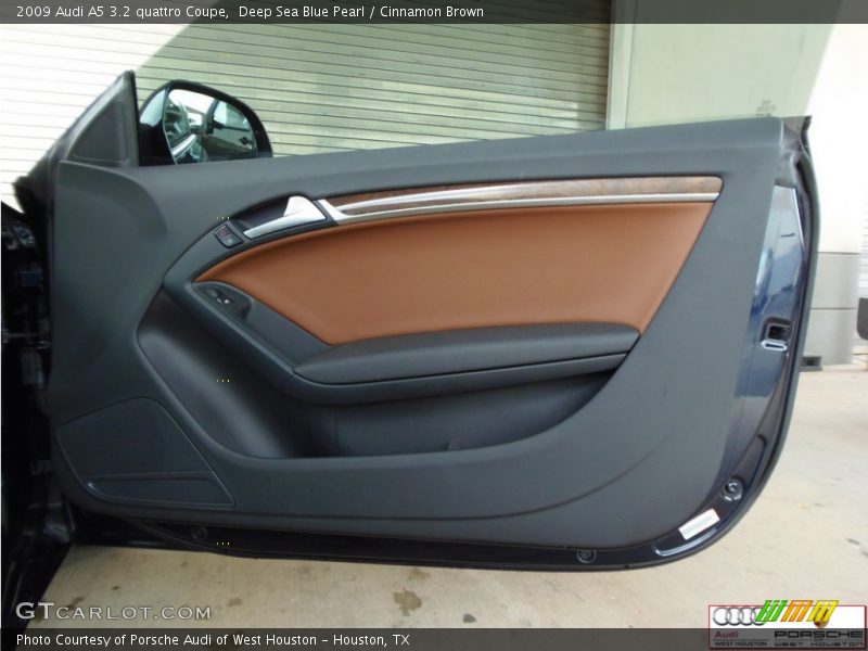 Deep Sea Blue Pearl / Cinnamon Brown 2009 Audi A5 3.2 quattro Coupe