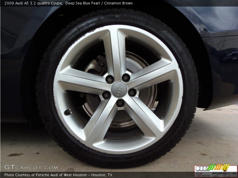 Deep Sea Blue Pearl / Cinnamon Brown 2009 Audi A5 3.2 quattro Coupe