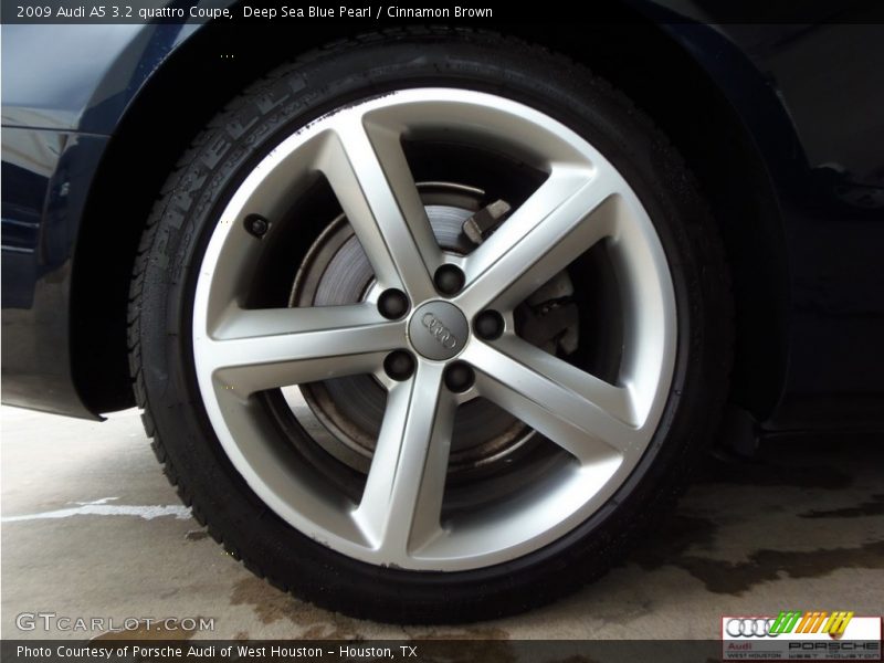 Deep Sea Blue Pearl / Cinnamon Brown 2009 Audi A5 3.2 quattro Coupe