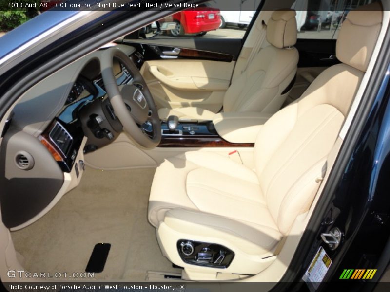 Night Blue Pearl Effect / Velvet Beige 2013 Audi A8 L 3.0T quattro