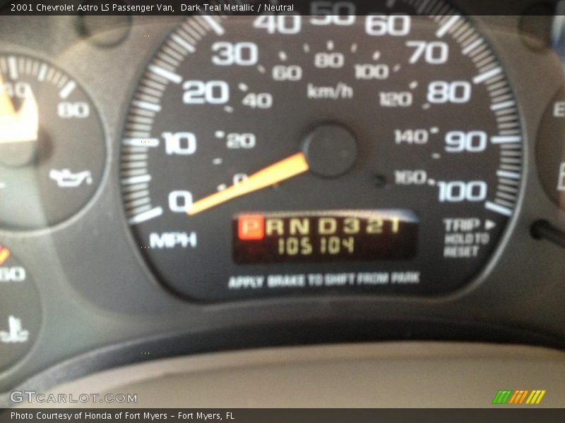 Dark Teal Metallic / Neutral 2001 Chevrolet Astro LS Passenger Van