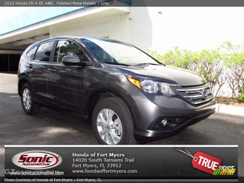 Polished Metal Metallic / Gray 2013 Honda CR-V EX AWD