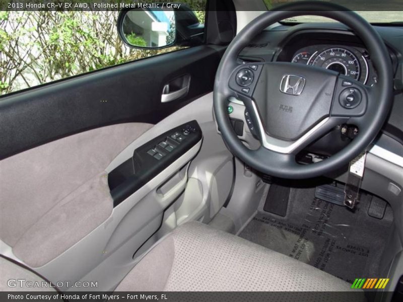 Polished Metal Metallic / Gray 2013 Honda CR-V EX AWD
