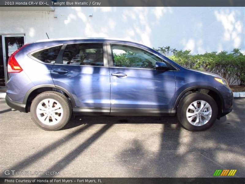 Twilight Blue Metallic / Gray 2013 Honda CR-V EX-L