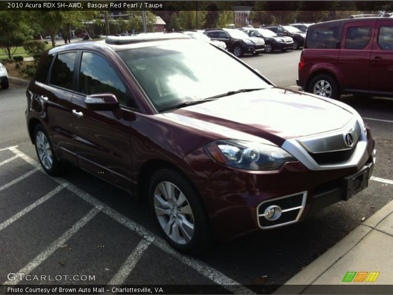Basque Red Pearl / Taupe 2010 Acura RDX SH-AWD