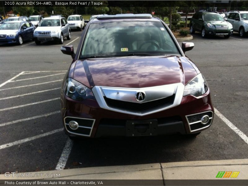 Basque Red Pearl / Taupe 2010 Acura RDX SH-AWD