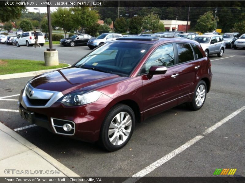 Basque Red Pearl / Taupe 2010 Acura RDX SH-AWD