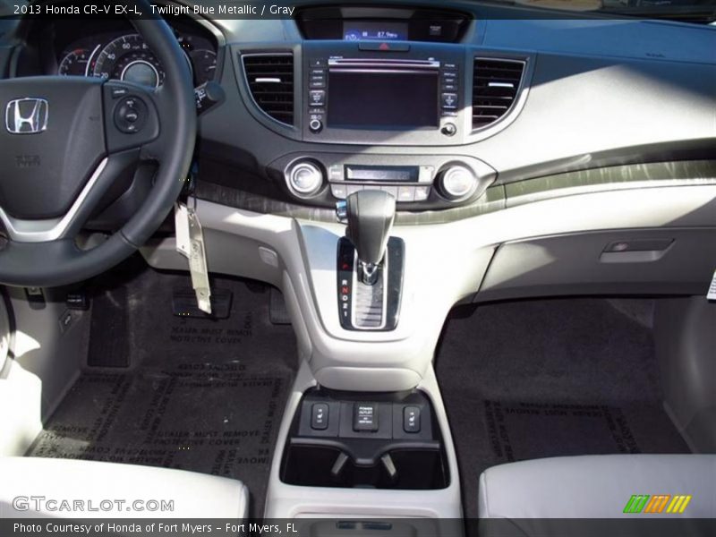 Twilight Blue Metallic / Gray 2013 Honda CR-V EX-L