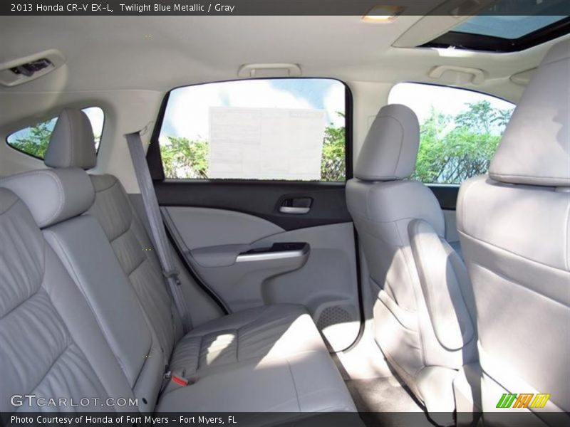 Twilight Blue Metallic / Gray 2013 Honda CR-V EX-L