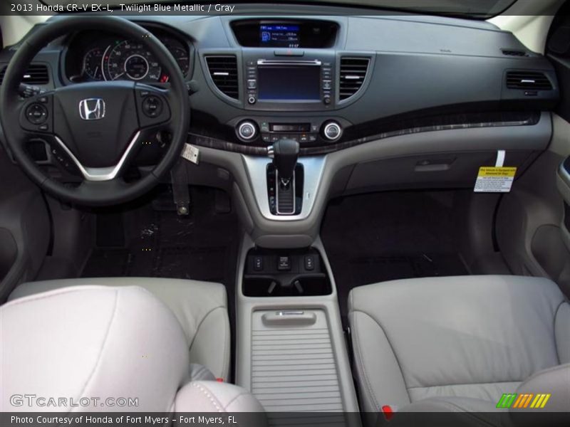 Twilight Blue Metallic / Gray 2013 Honda CR-V EX-L
