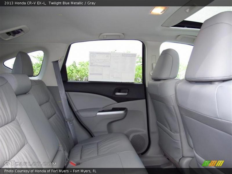 Twilight Blue Metallic / Gray 2013 Honda CR-V EX-L