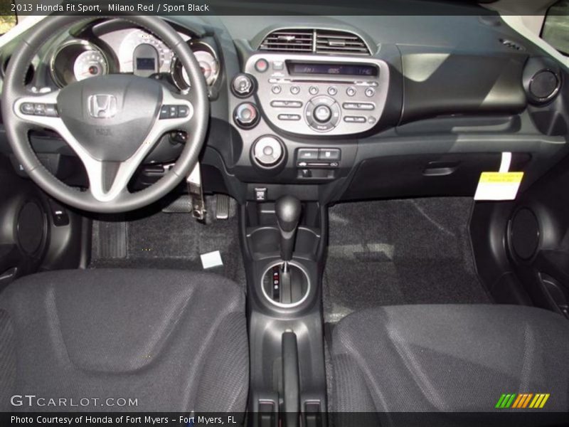 Milano Red / Sport Black 2013 Honda Fit Sport