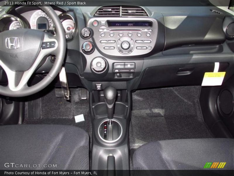 Milano Red / Sport Black 2013 Honda Fit Sport