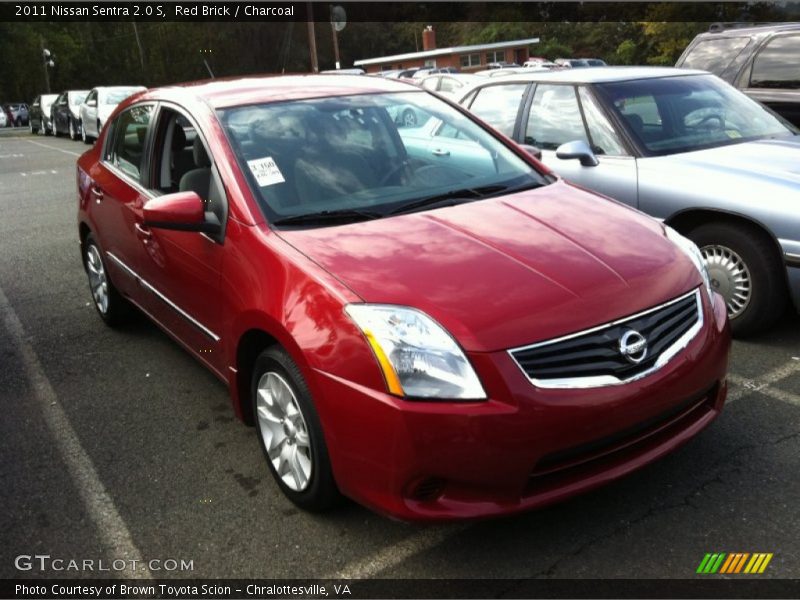 Red Brick / Charcoal 2011 Nissan Sentra 2.0 S