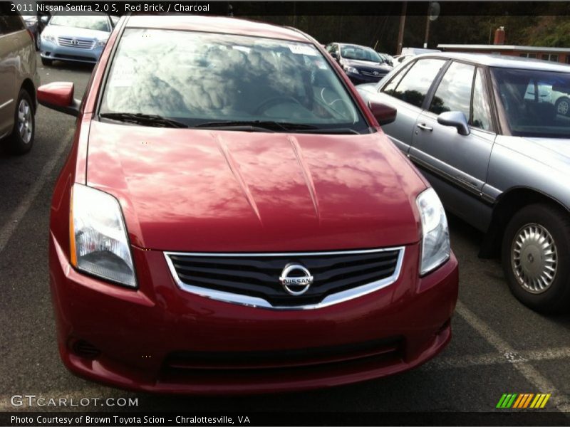 Red Brick / Charcoal 2011 Nissan Sentra 2.0 S