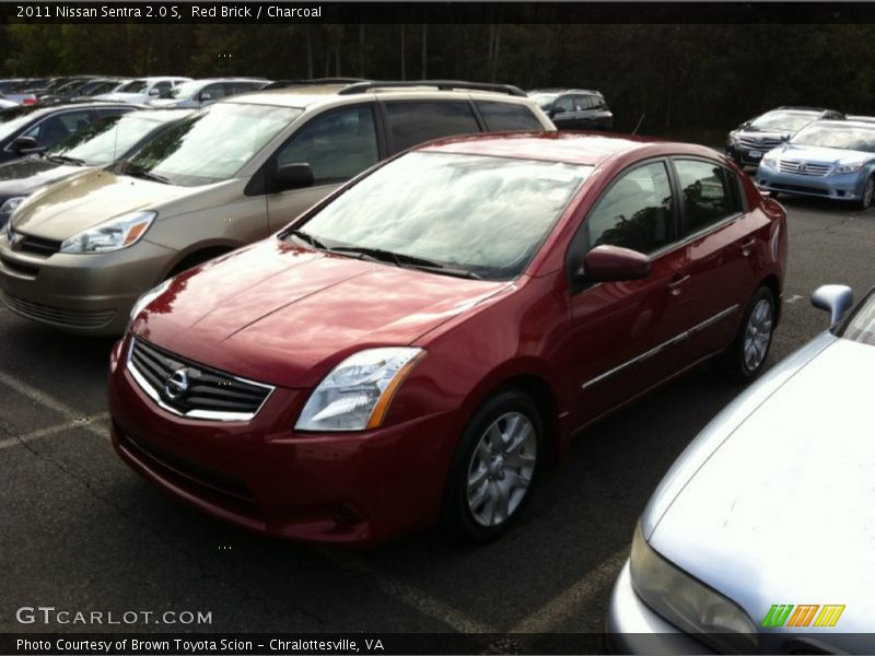 Red Brick / Charcoal 2011 Nissan Sentra 2.0 S