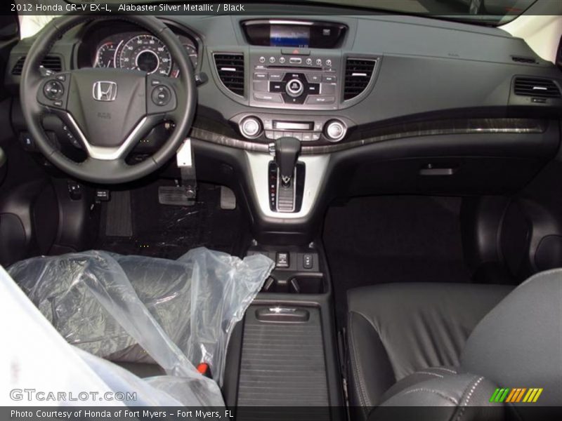 Alabaster Silver Metallic / Black 2012 Honda CR-V EX-L