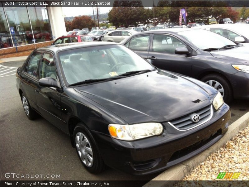 Black Sand Pearl / Light Charcoal 2001 Toyota Corolla LE