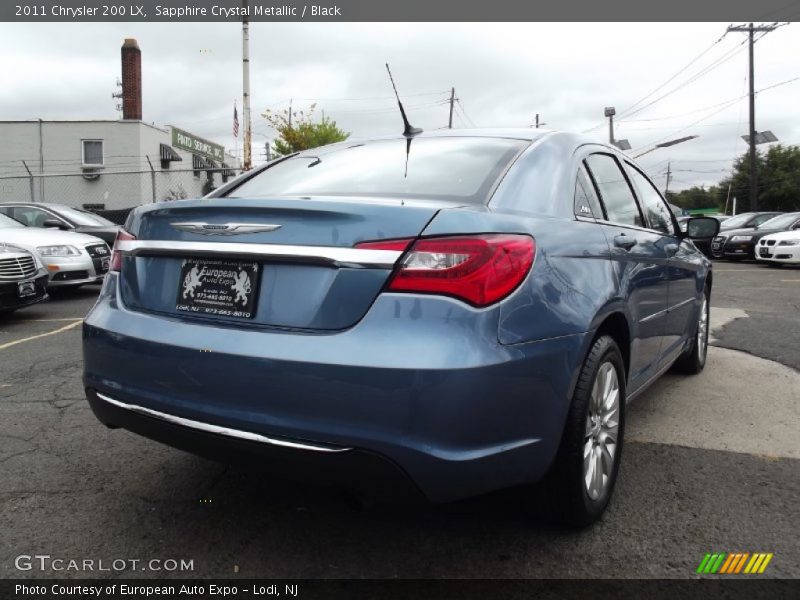 Sapphire Crystal Metallic / Black 2011 Chrysler 200 LX