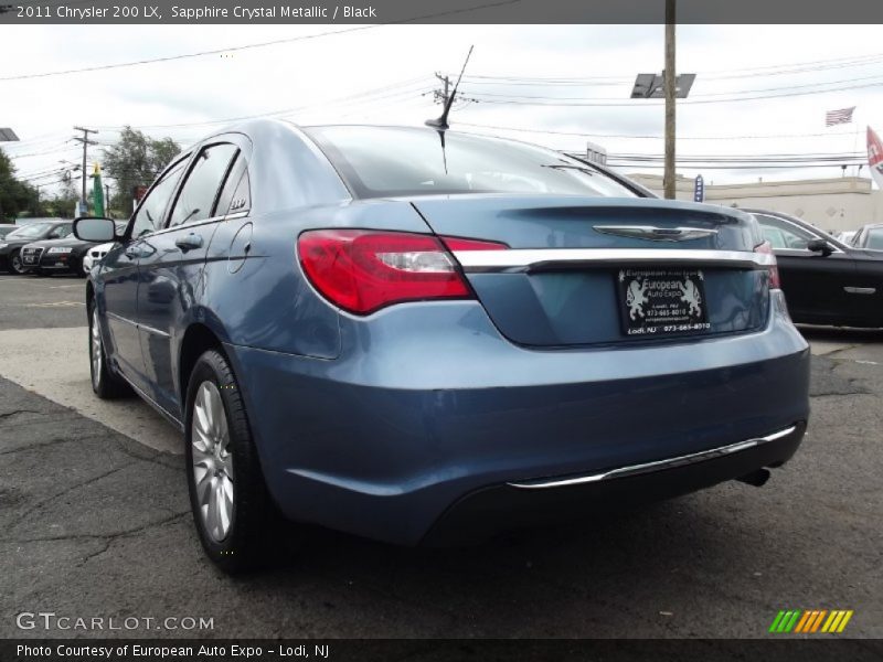 Sapphire Crystal Metallic / Black 2011 Chrysler 200 LX