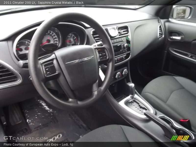 Sapphire Crystal Metallic / Black 2011 Chrysler 200 LX