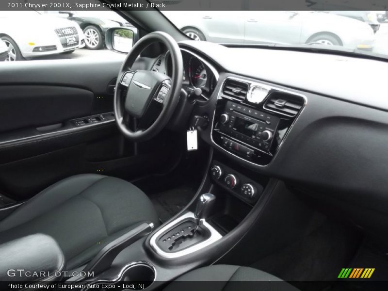 Sapphire Crystal Metallic / Black 2011 Chrysler 200 LX