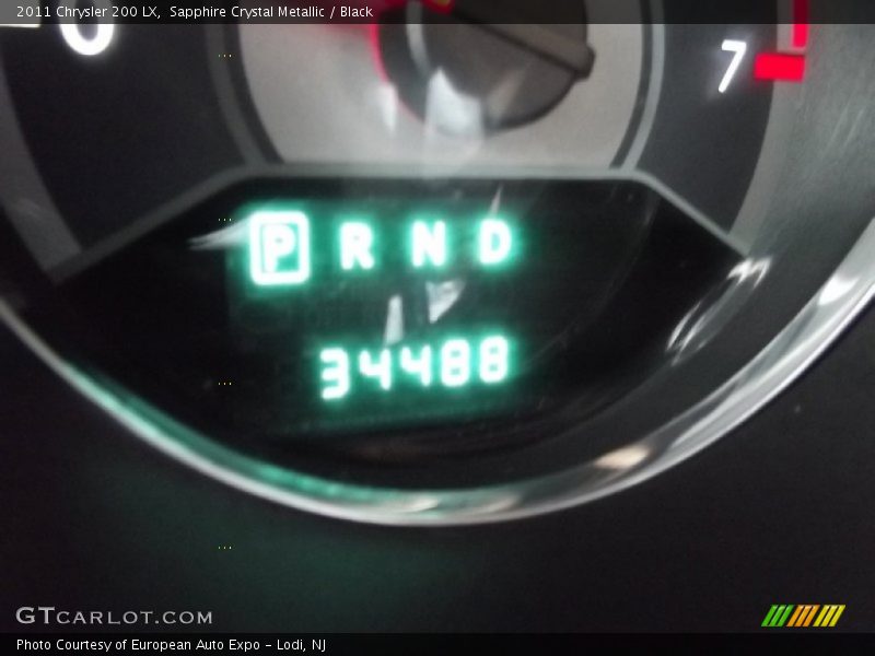 Sapphire Crystal Metallic / Black 2011 Chrysler 200 LX