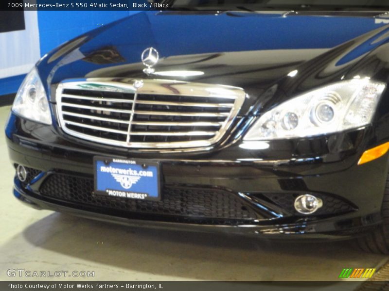 Black / Black 2009 Mercedes-Benz S 550 4Matic Sedan