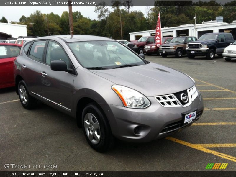 Platinum Graphite / Gray 2012 Nissan Rogue S AWD