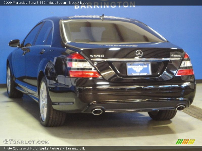 Black / Black 2009 Mercedes-Benz S 550 4Matic Sedan