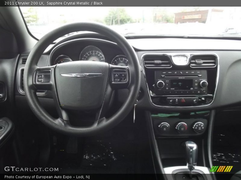 Sapphire Crystal Metallic / Black 2011 Chrysler 200 LX