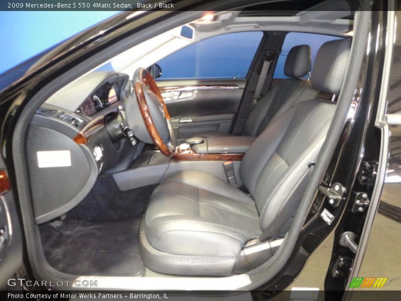 Black / Black 2009 Mercedes-Benz S 550 4Matic Sedan