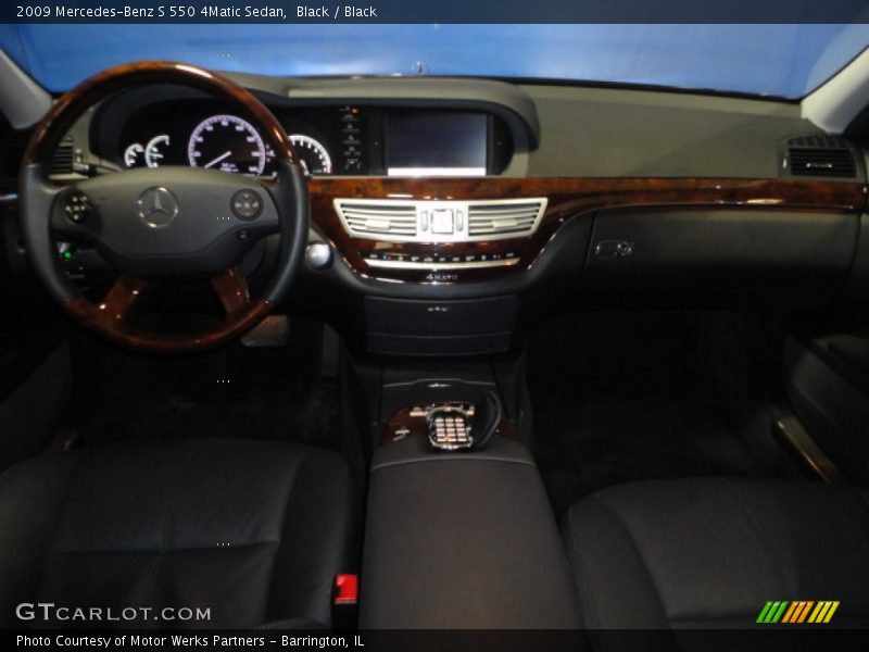 Black / Black 2009 Mercedes-Benz S 550 4Matic Sedan