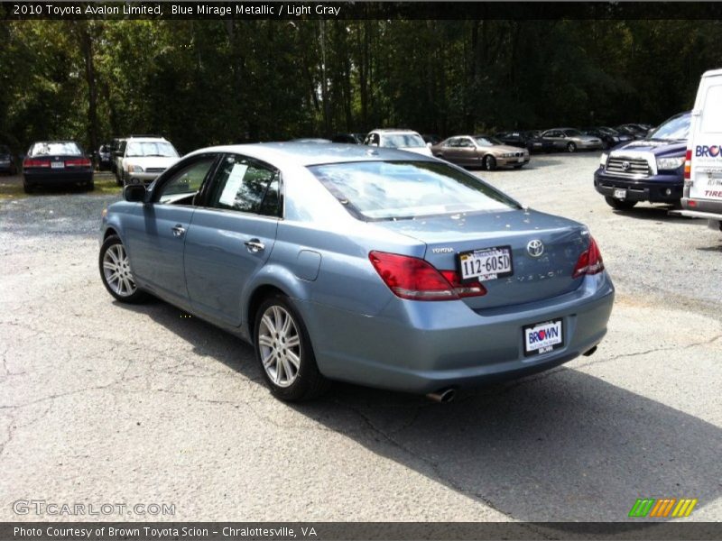 Blue Mirage Metallic / Light Gray 2010 Toyota Avalon Limited