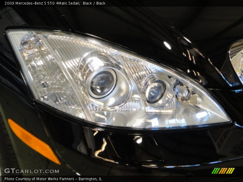 Black / Black 2009 Mercedes-Benz S 550 4Matic Sedan