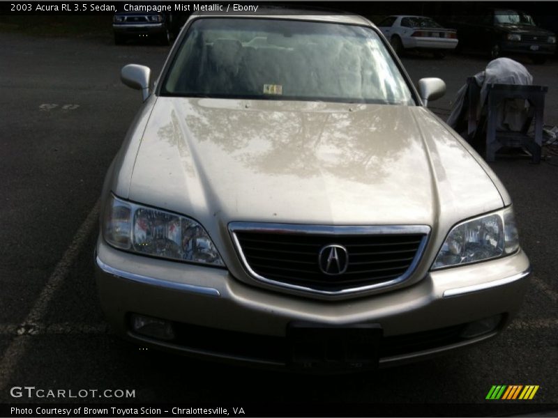 Champagne Mist Metallic / Ebony 2003 Acura RL 3.5 Sedan