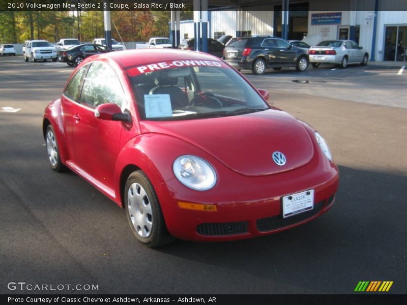 Salsa Red / Black 2010 Volkswagen New Beetle 2.5 Coupe