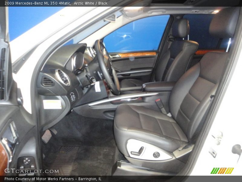 Arctic White / Black 2009 Mercedes-Benz ML 350 4Matic