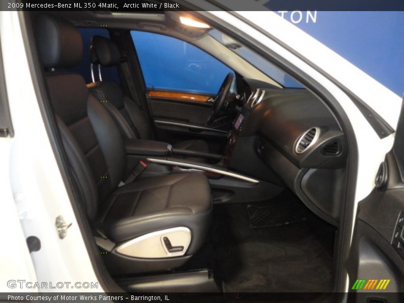 Arctic White / Black 2009 Mercedes-Benz ML 350 4Matic