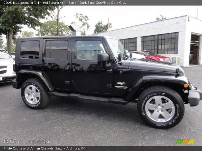 Black / Dark Slate Gray/Med Slate Gray 2008 Jeep Wrangler Unlimited Sahara 4x4