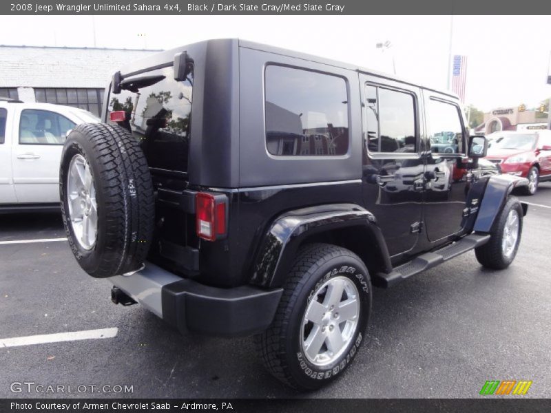 Black / Dark Slate Gray/Med Slate Gray 2008 Jeep Wrangler Unlimited Sahara 4x4