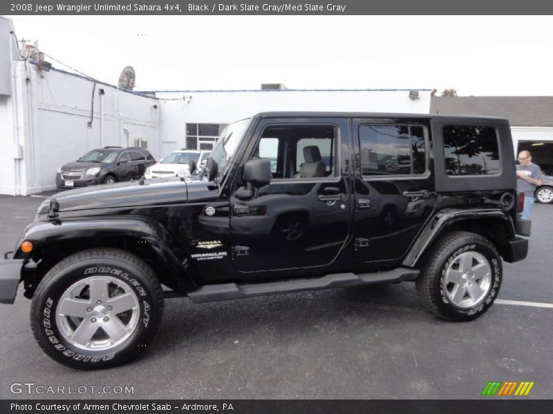 Black / Dark Slate Gray/Med Slate Gray 2008 Jeep Wrangler Unlimited Sahara 4x4