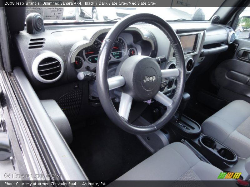 Black / Dark Slate Gray/Med Slate Gray 2008 Jeep Wrangler Unlimited Sahara 4x4