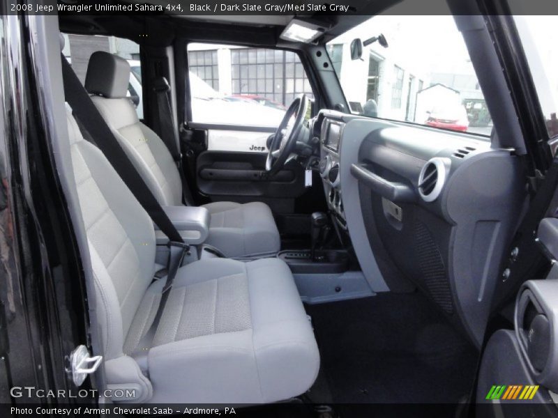 Black / Dark Slate Gray/Med Slate Gray 2008 Jeep Wrangler Unlimited Sahara 4x4