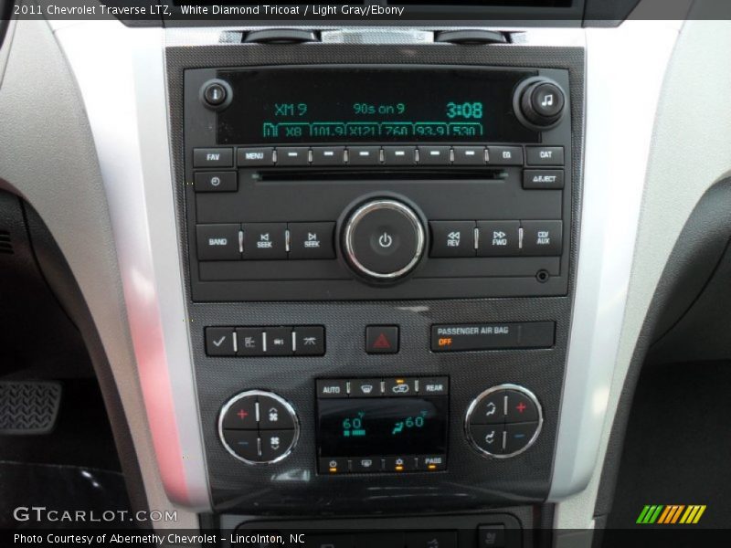 White Diamond Tricoat / Light Gray/Ebony 2011 Chevrolet Traverse LTZ