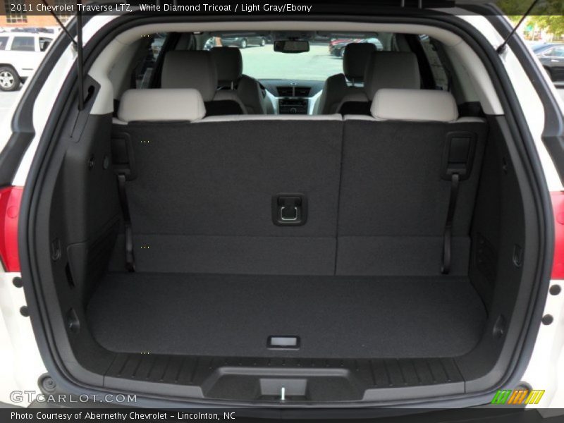 White Diamond Tricoat / Light Gray/Ebony 2011 Chevrolet Traverse LTZ