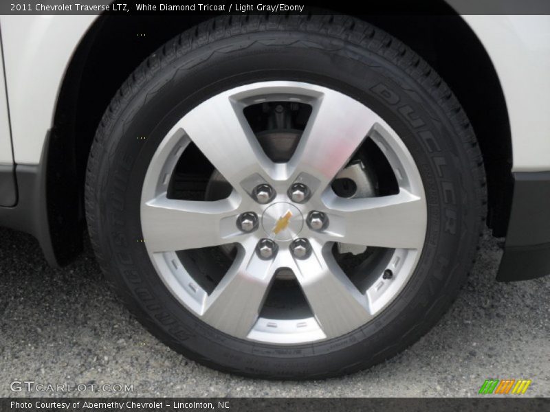 White Diamond Tricoat / Light Gray/Ebony 2011 Chevrolet Traverse LTZ
