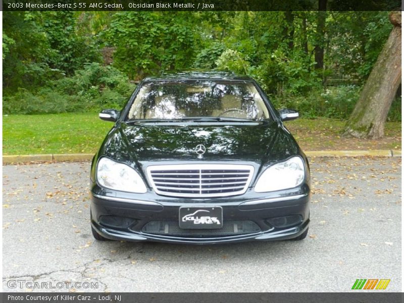 Obsidian Black Metallic / Java 2003 Mercedes-Benz S 55 AMG Sedan